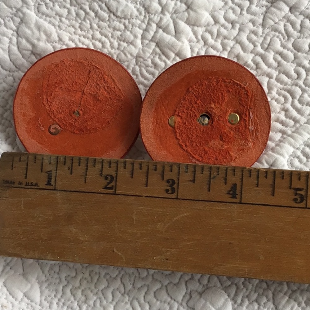 Gold and Orange Decorative Medallions - Picture 4 of 8
